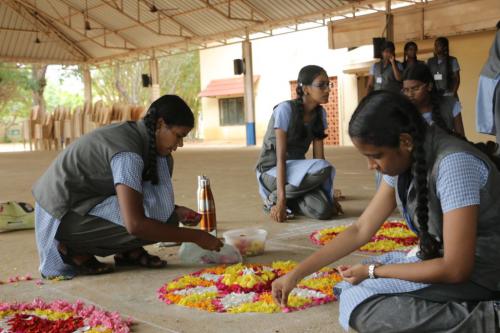 FLOWER CARPET AND MASK MAKING (13)