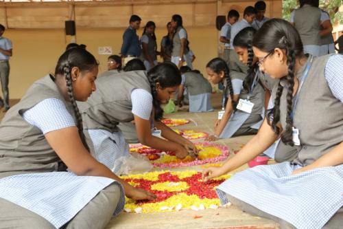 FLOWER CARPET AND MASK MAKING (15)
