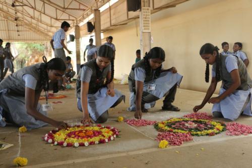 FLOWER CARPET AND MASK MAKING (5)