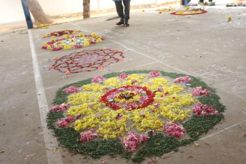 FLOWER CARPET AND MASK MAKING (50)